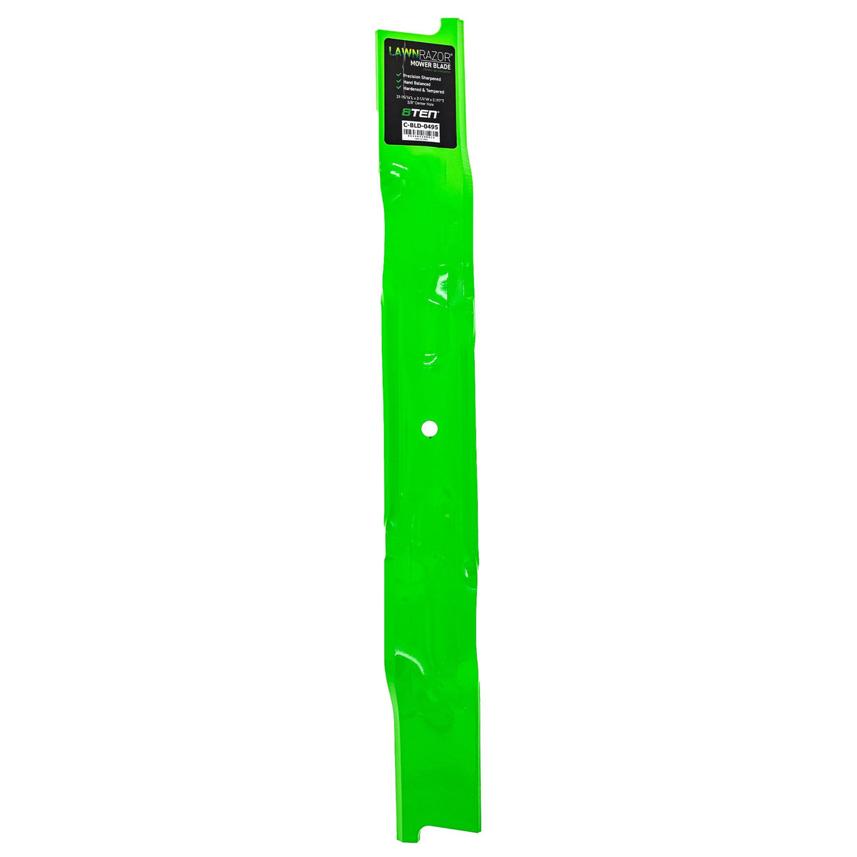 8TEN blade front view showing full length and fit, ensuring correct replacement