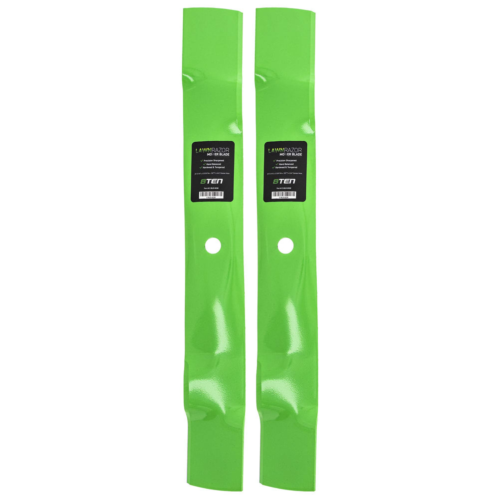 8TEN LawnRAZOR front view showing full blade and fit for quick verification