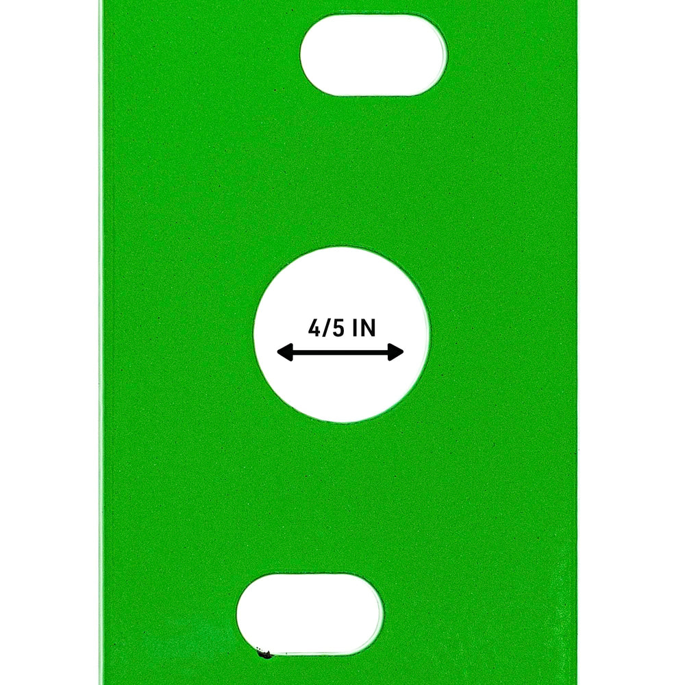 8TEN blade center hole and stamped specs for correct deck fitment