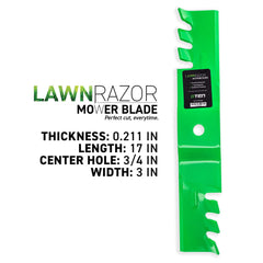 Detail of 8TEN blade 3/4" center hole showing precise mounting alignment benefit