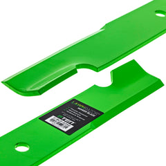 8TEN blade installed on a 61-inch deck demonstrating correct fit and airflow