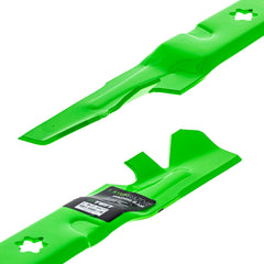 8TEN blade installed on a 60-inch mower deck demonstrating correct fit and balance