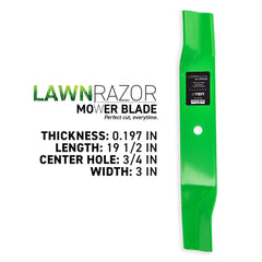 8TEN blade center hole detail showing 3/4 inch fit for secure mounting