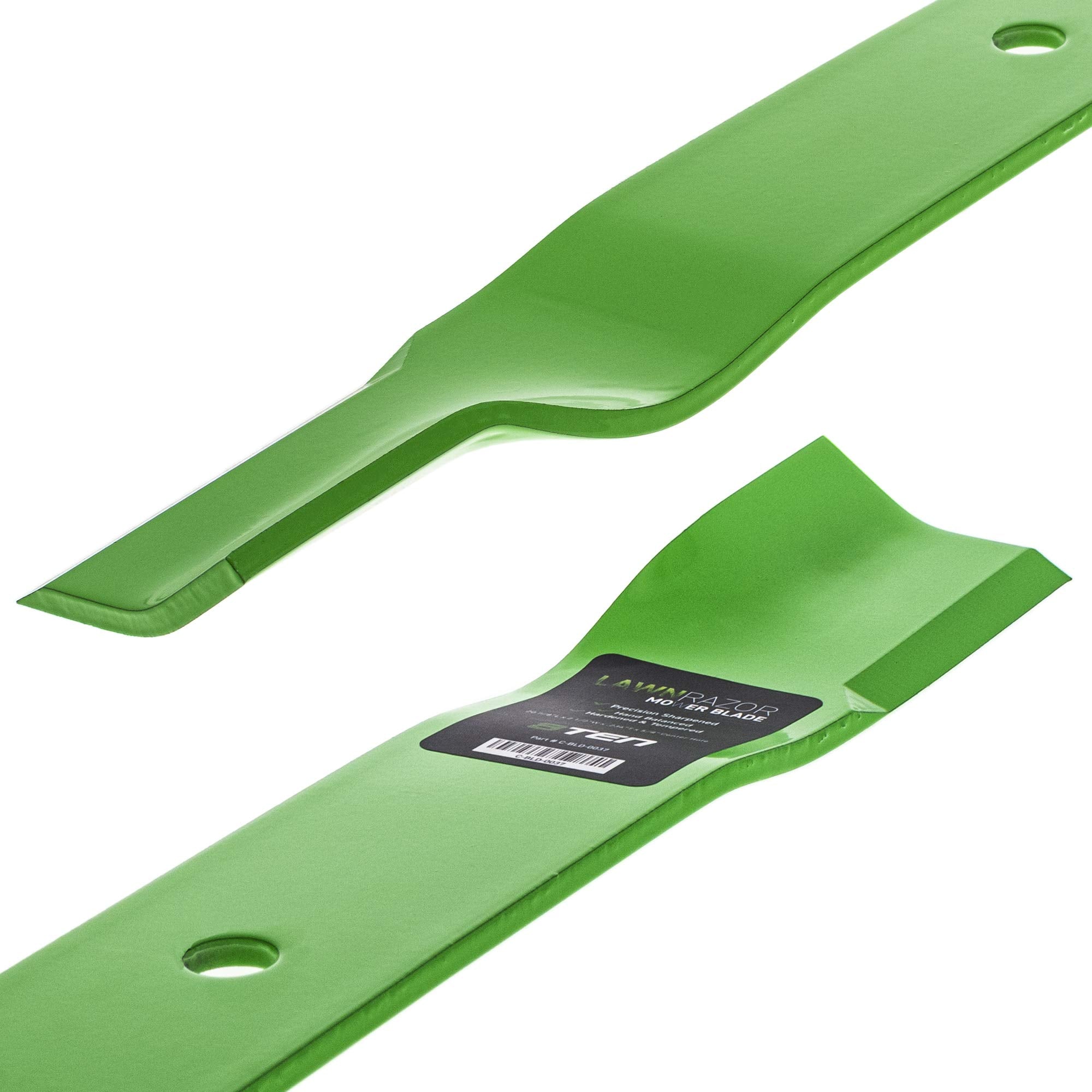 8TEN LawnRAZOR three-pack display for value and immediate blade replacement