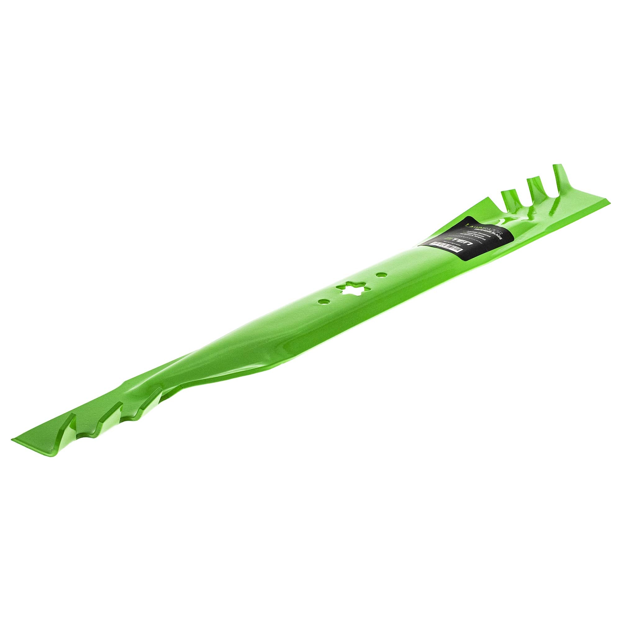 8TEN LawnRAZOR laid next to ruler showing 23 1/4" length for correct sizing