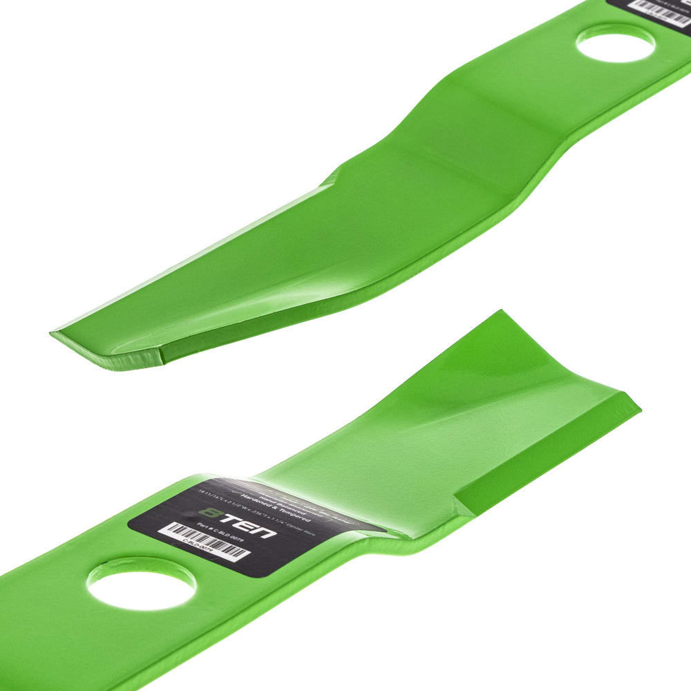 8TEN blade beside ruler showing 18 11/16 inch length for fit verification