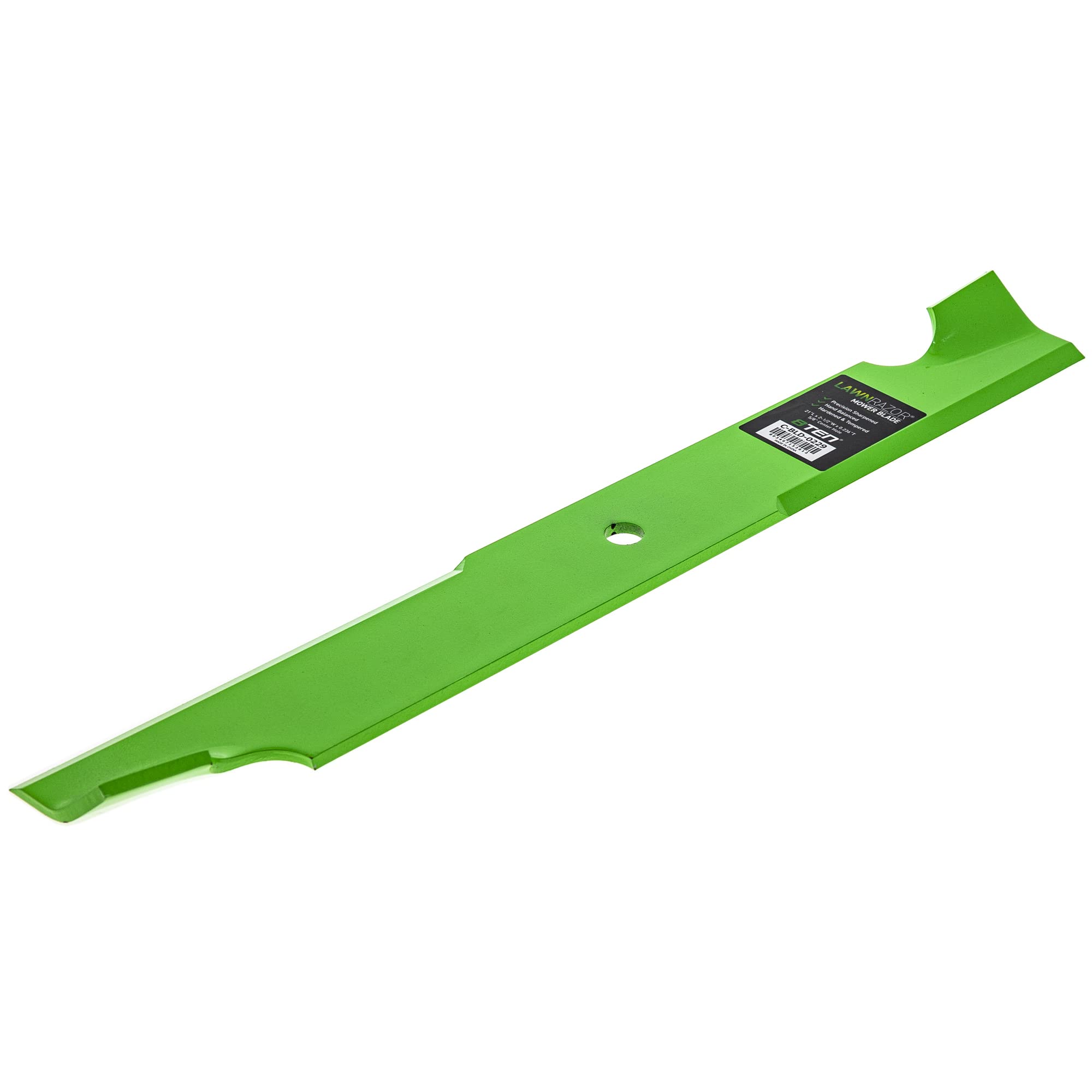 8TEN blade beside ruler showing length for accurate sizing benefit