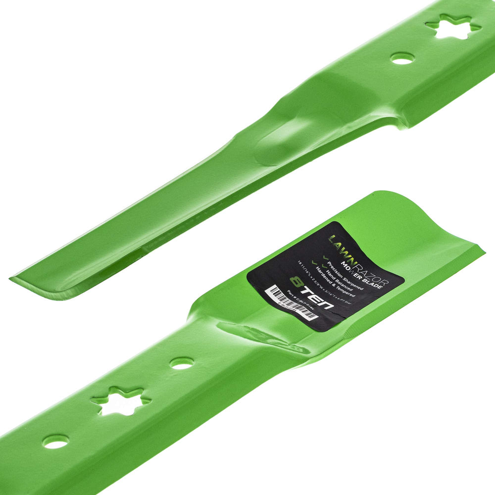 8TEN blade next to ruler showing exact length for easy fit verification