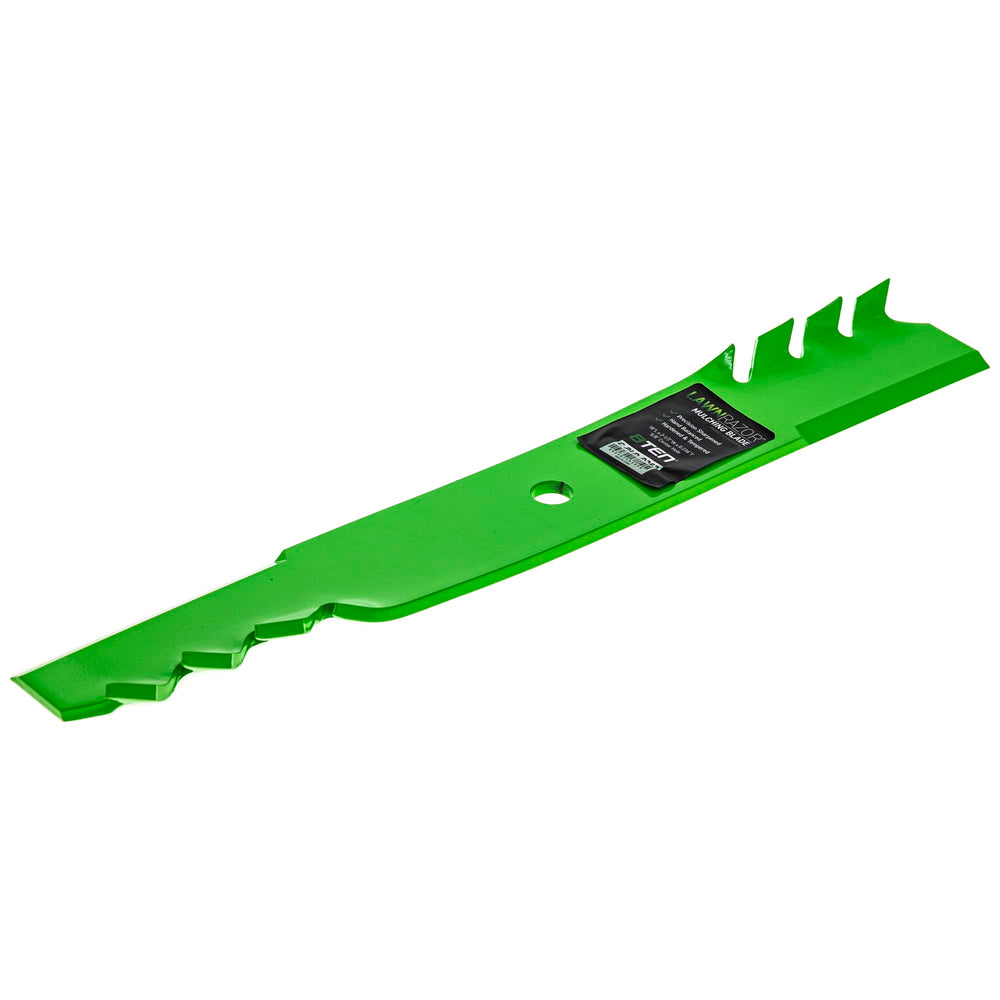 8TEN blade next to ruler showing 18-inch lift and precise dimensions benefit