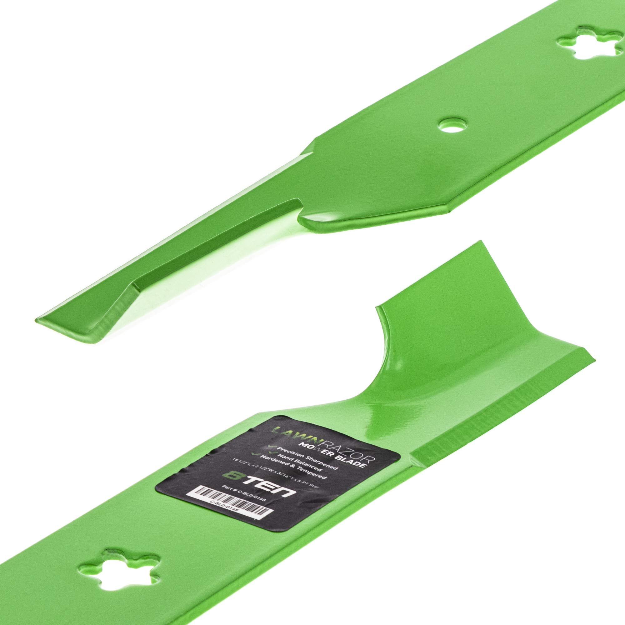 8TEN blade next to ruler illustrating length and accurate sizing for fitment