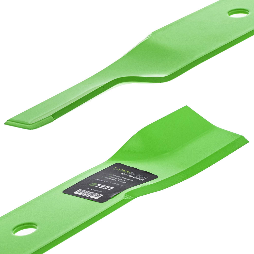 8TEN blades side-by-side showing uniform length and balanced set