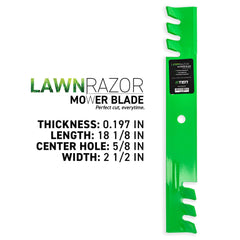 8TEN blade side profile showing center hole and balanced construction benefit
