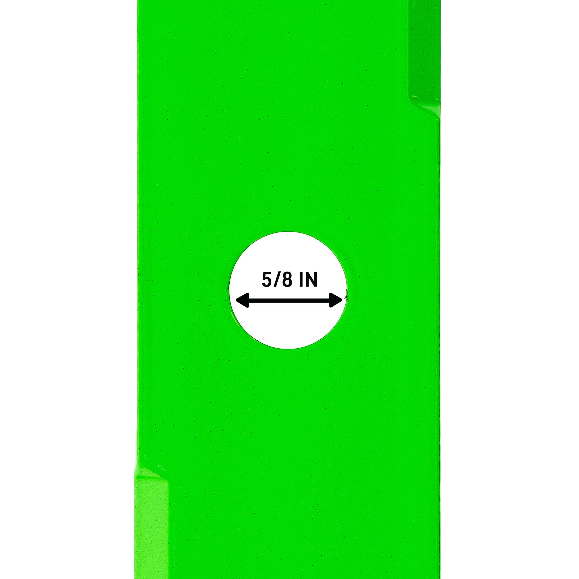 8TEN LawnRAZOR side profile highlighting high-lift curvature for improved deck airflow and bagging
