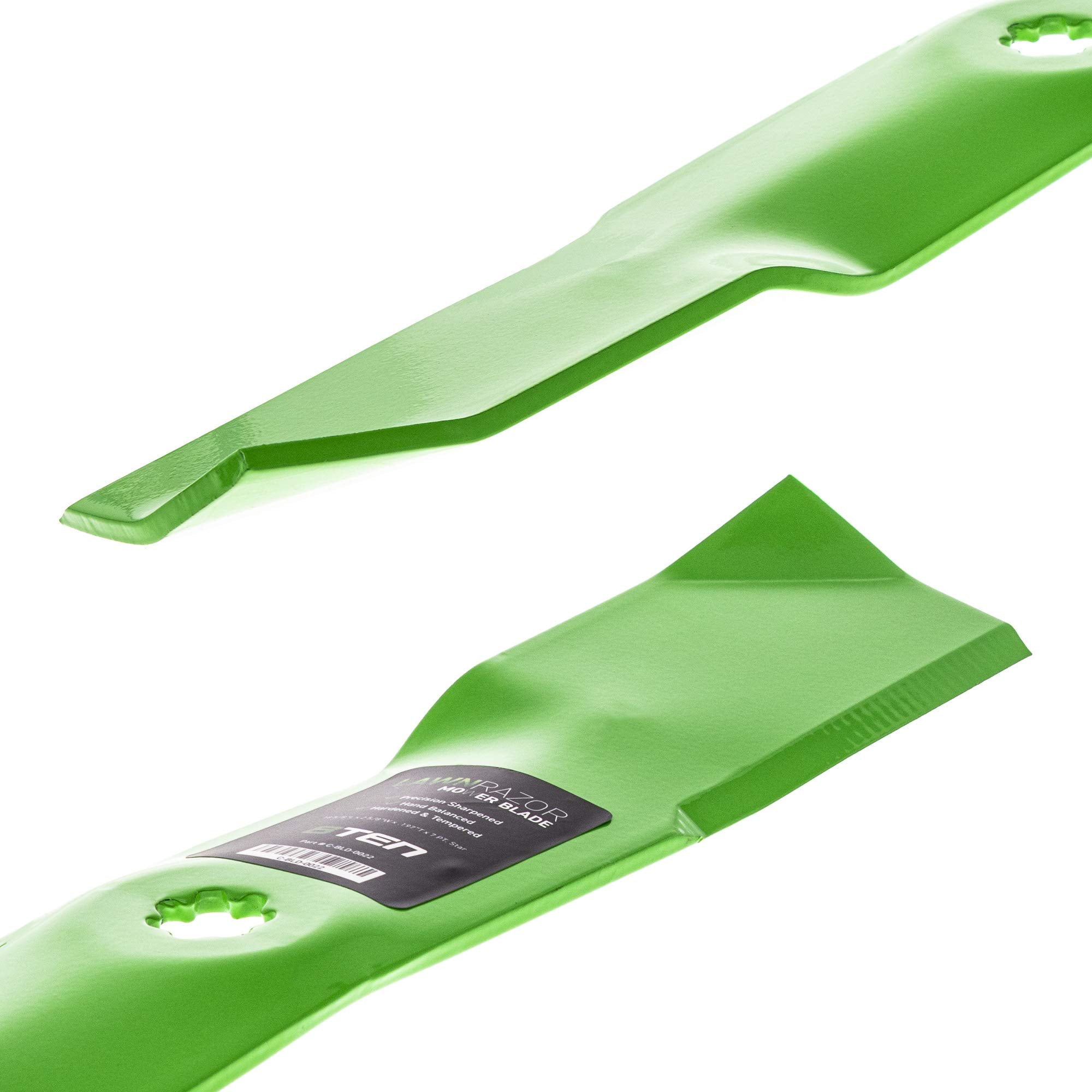 8TEN side profile of medium-lift blade illustrating lift geometry for balanced airflow