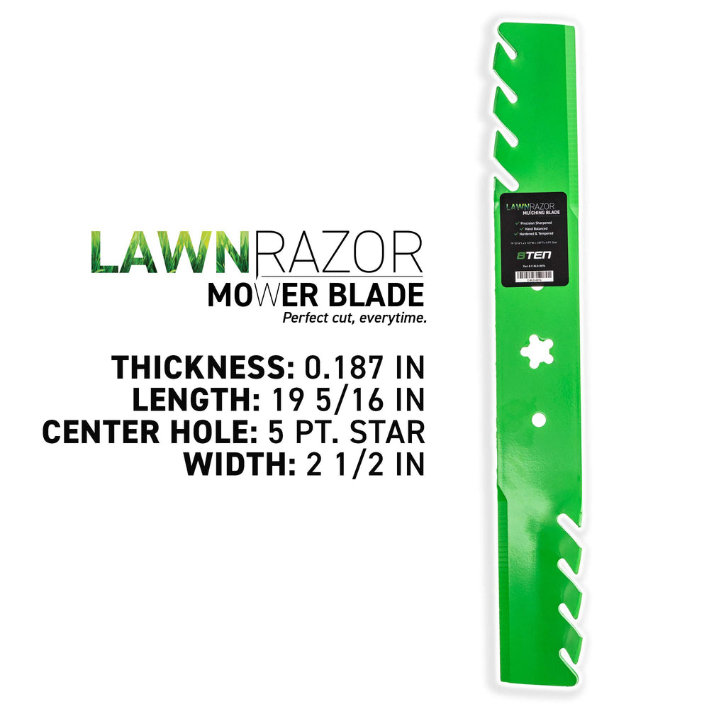 8TEN side profile showing blade thickness for durability benefit