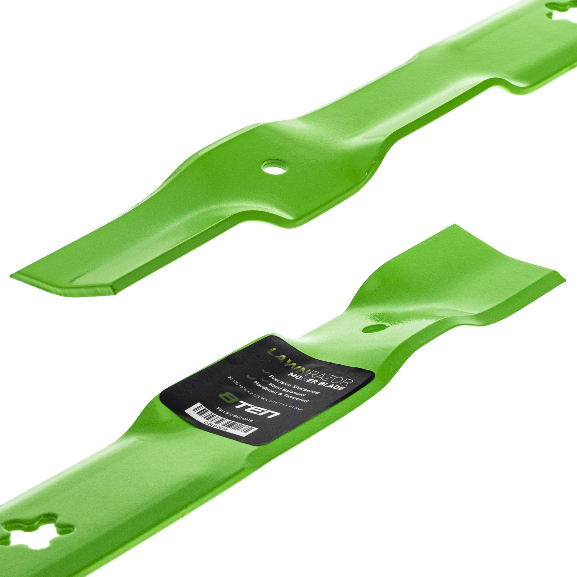8TEN side view showing 0.1875 inch thickness for durability and balance