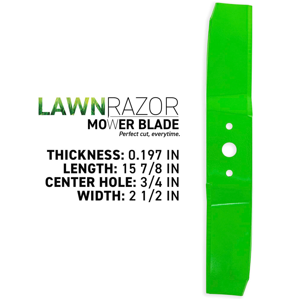 8TEN LawnRAZOR close-up of blade edge showing sharp cut quality