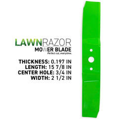 8TEN LawnRAZOR close-up of blade edge showing sharp cut quality