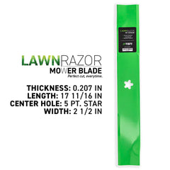 8TEN single blade profile highlighting high-lift edge for cleaner cuts and airflow