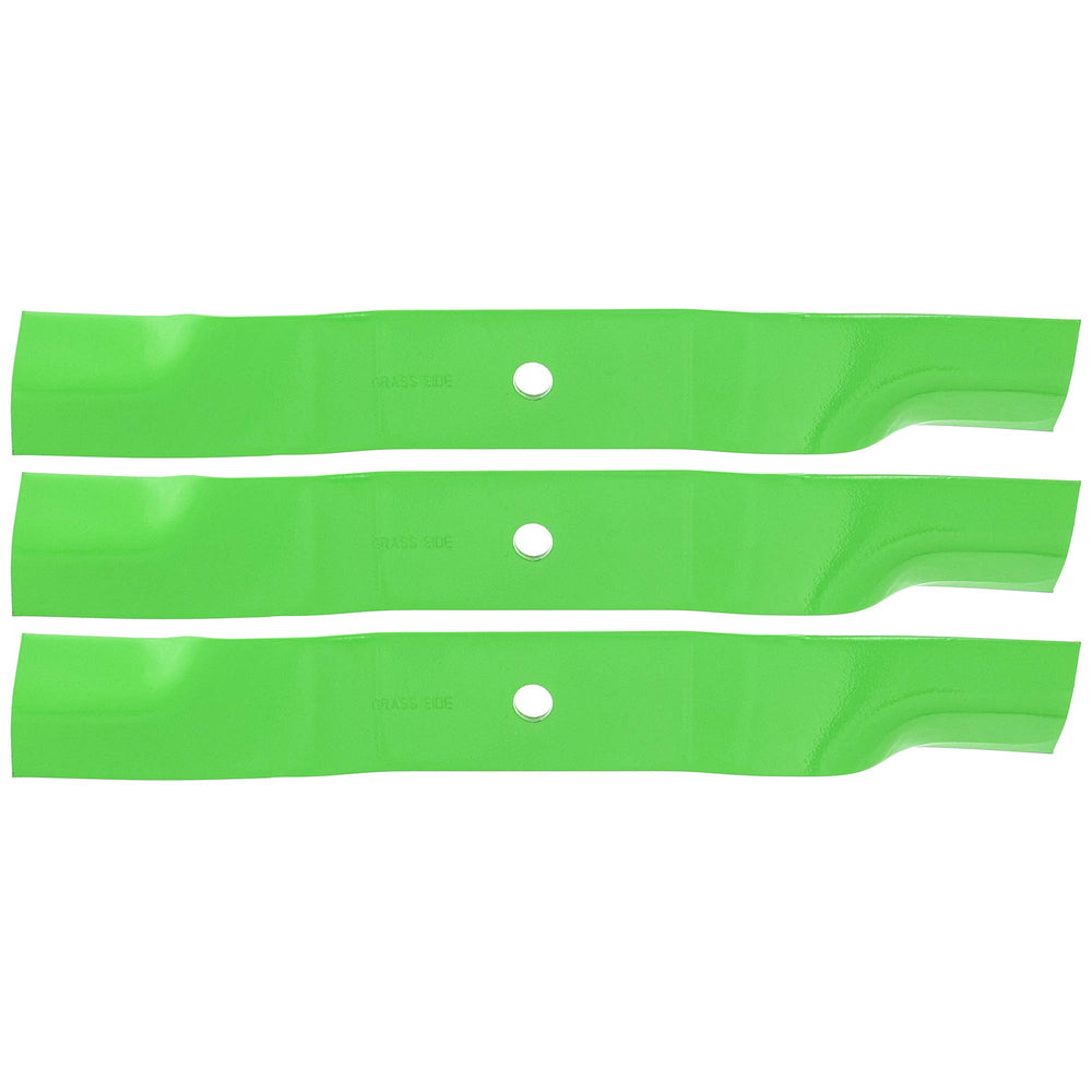 8TEN LawnRAZOR single blade top profile displaying balanced length and high-lift shape benefit