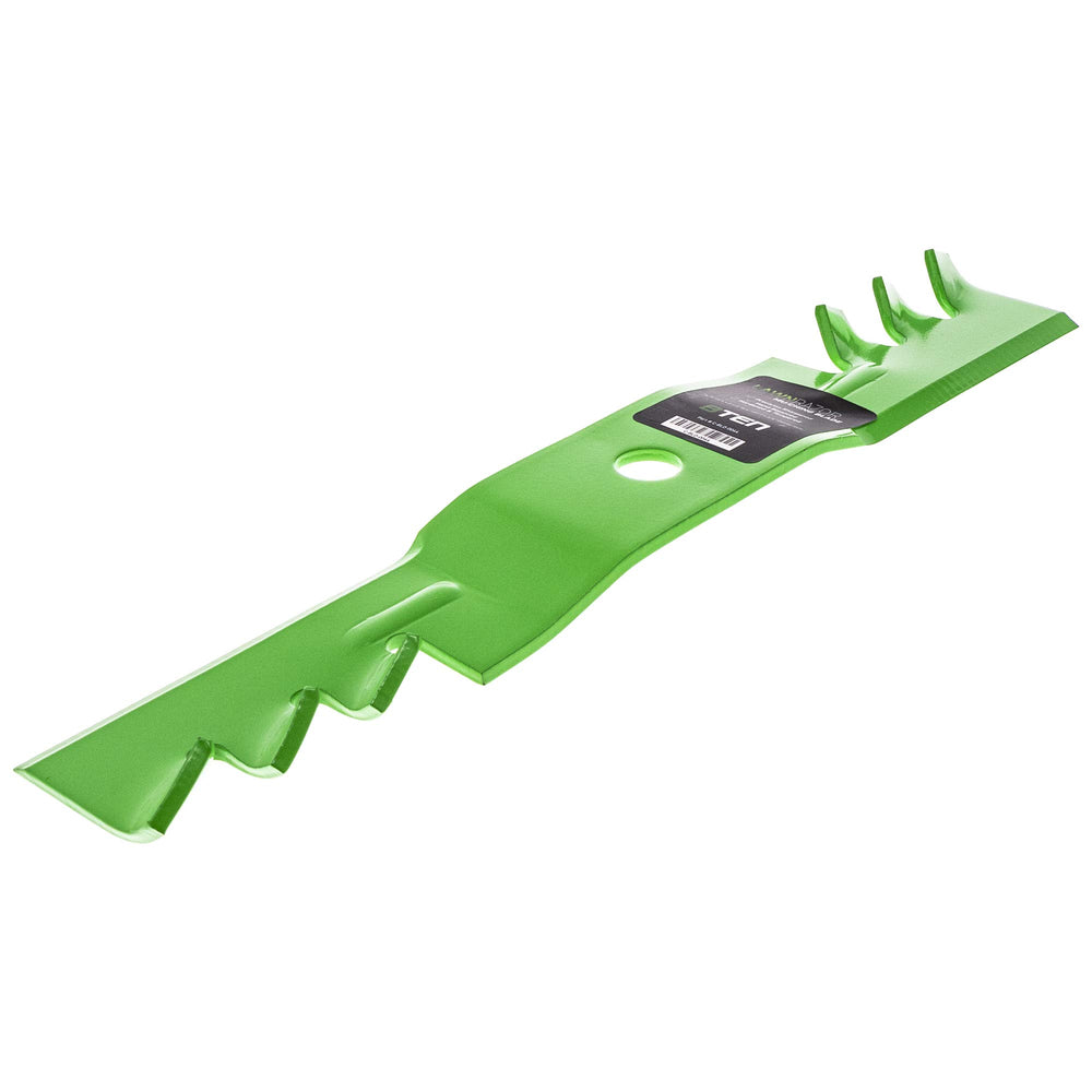 8TEN blade next to ruler showing 16 9/16 inch length for exact OEM replacement