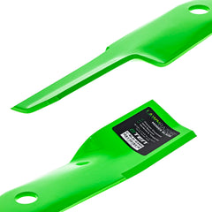 8TEN LawnRAZOR laid next to ruler to show exact 18.875 inch length for proper fit