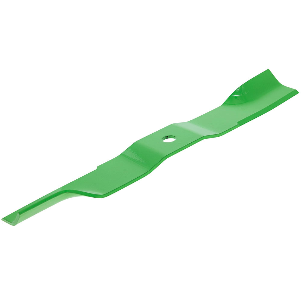 8TEN LawnRAZOR next to ruler showing 16 1/2-inch length and accurate OEM sizing