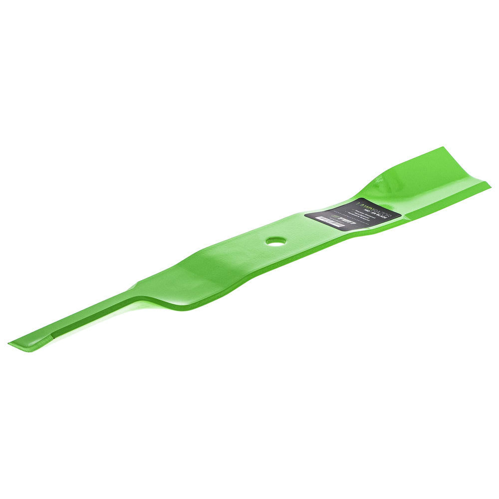 8TEN LawnRAZOR next to tape measure showing 21 1/16 inch length for accurate fit