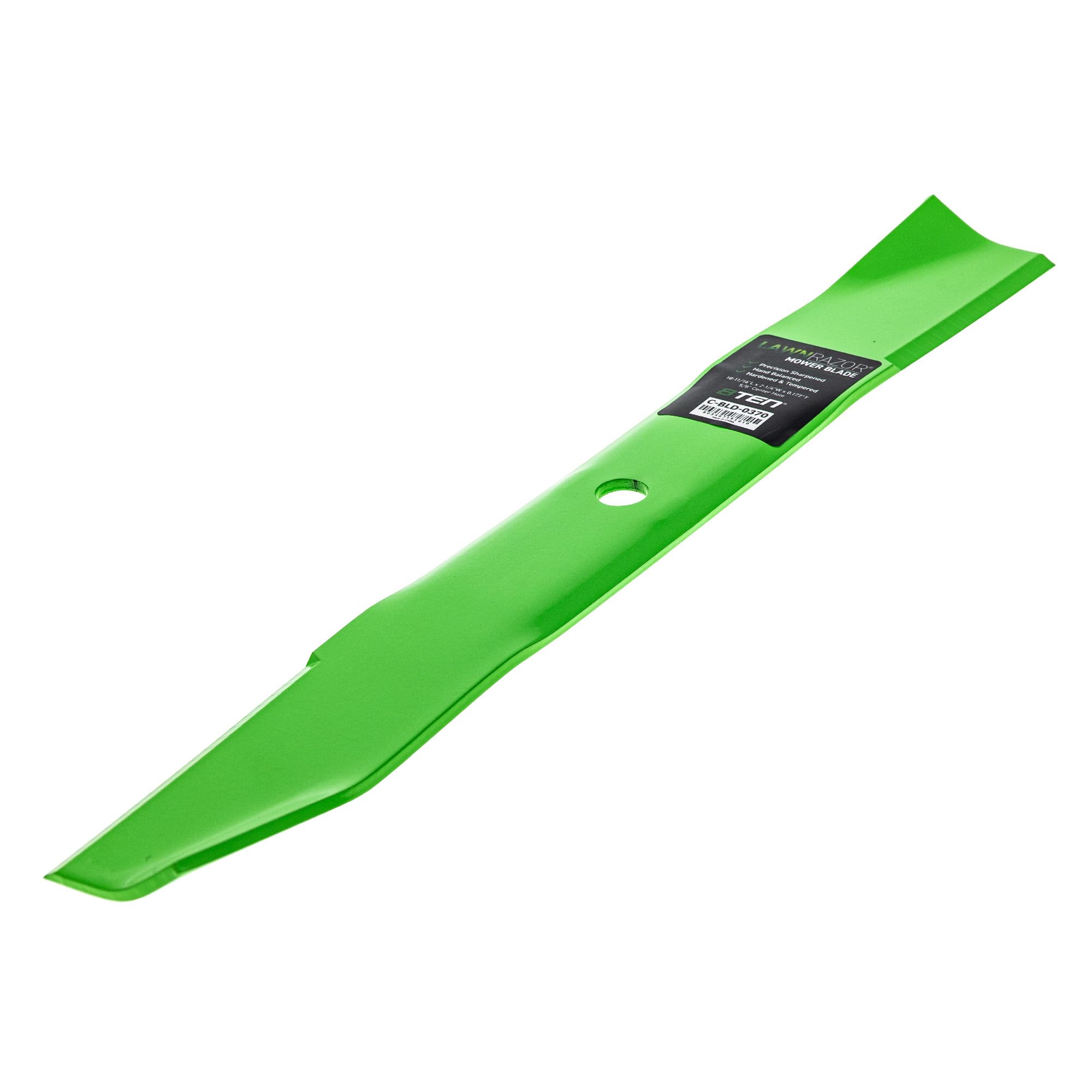 8TEN blade next to ruler showing exact 18.6875-inch length verification