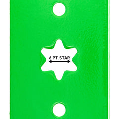 8TEN LawnRAZOR detailed 6-point star center hole ensuring correct OEM fitment