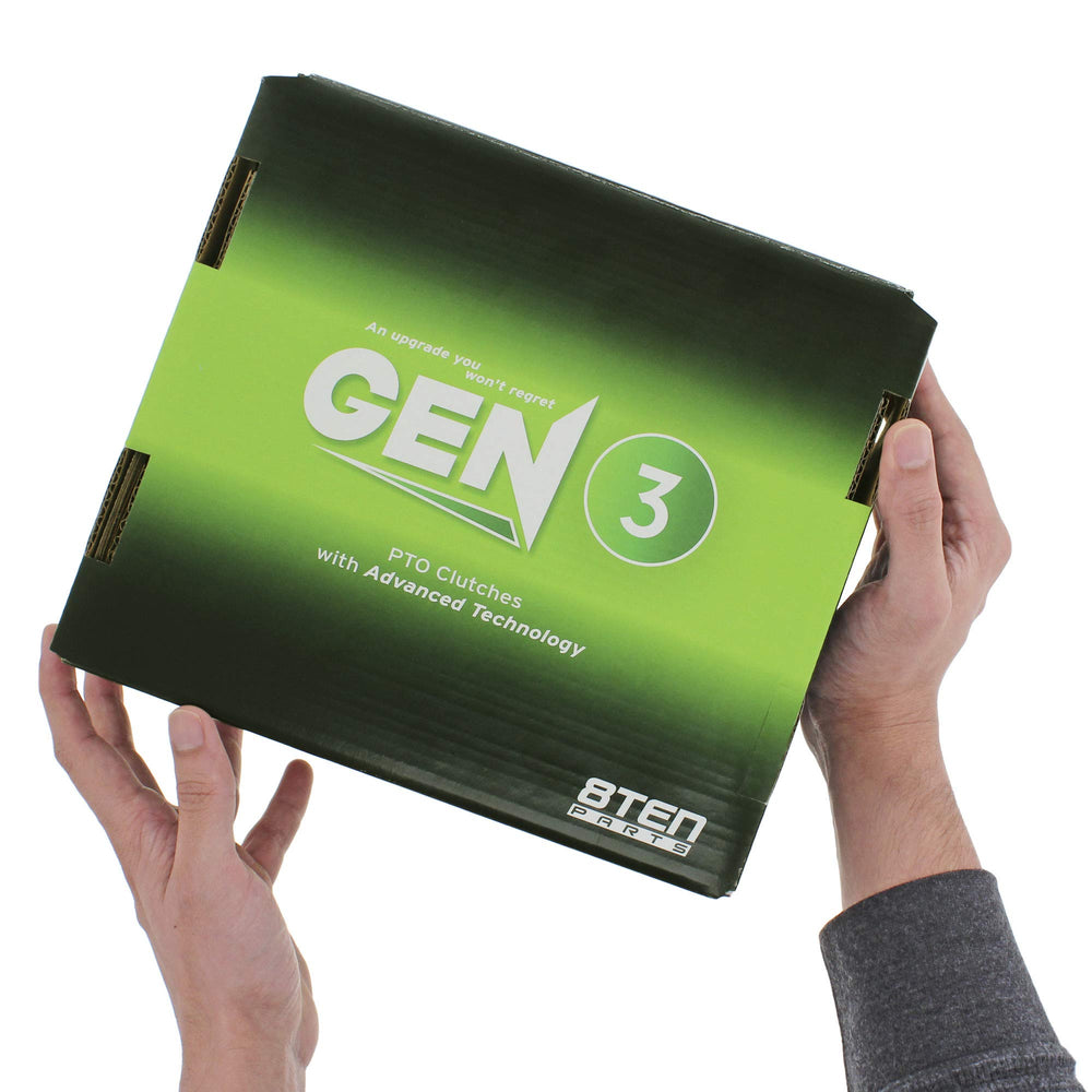 8TEN clutch boxed packaging and label proving OEM cross-reference clarity