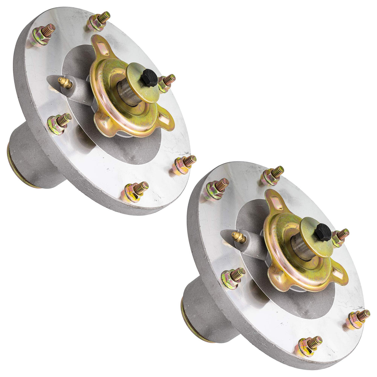 8TEN spindle assembly front view showing mounting points and improved fit
