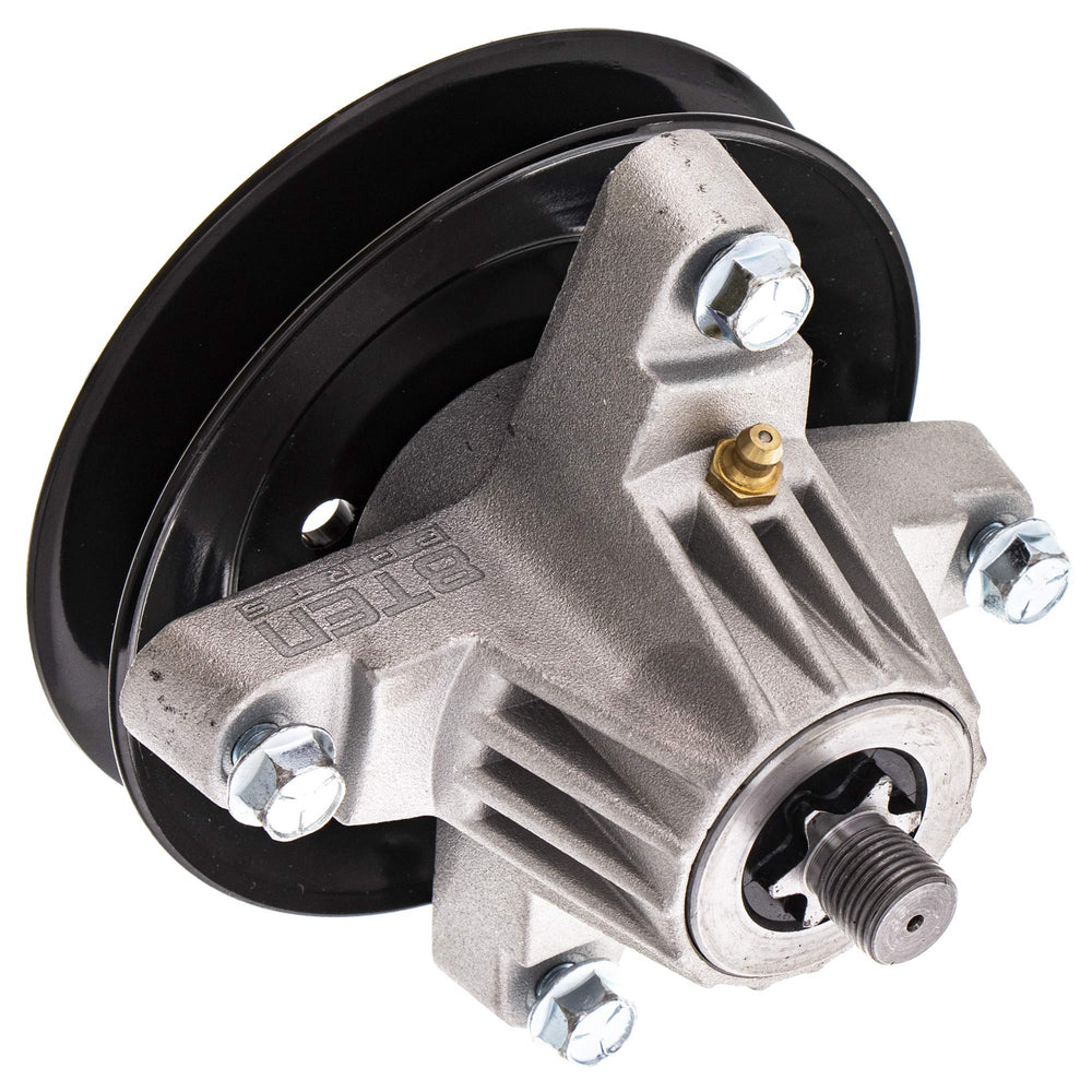 8TEN spindle blade mount closeup with hardware included ensures secure blade attachment benefit safety