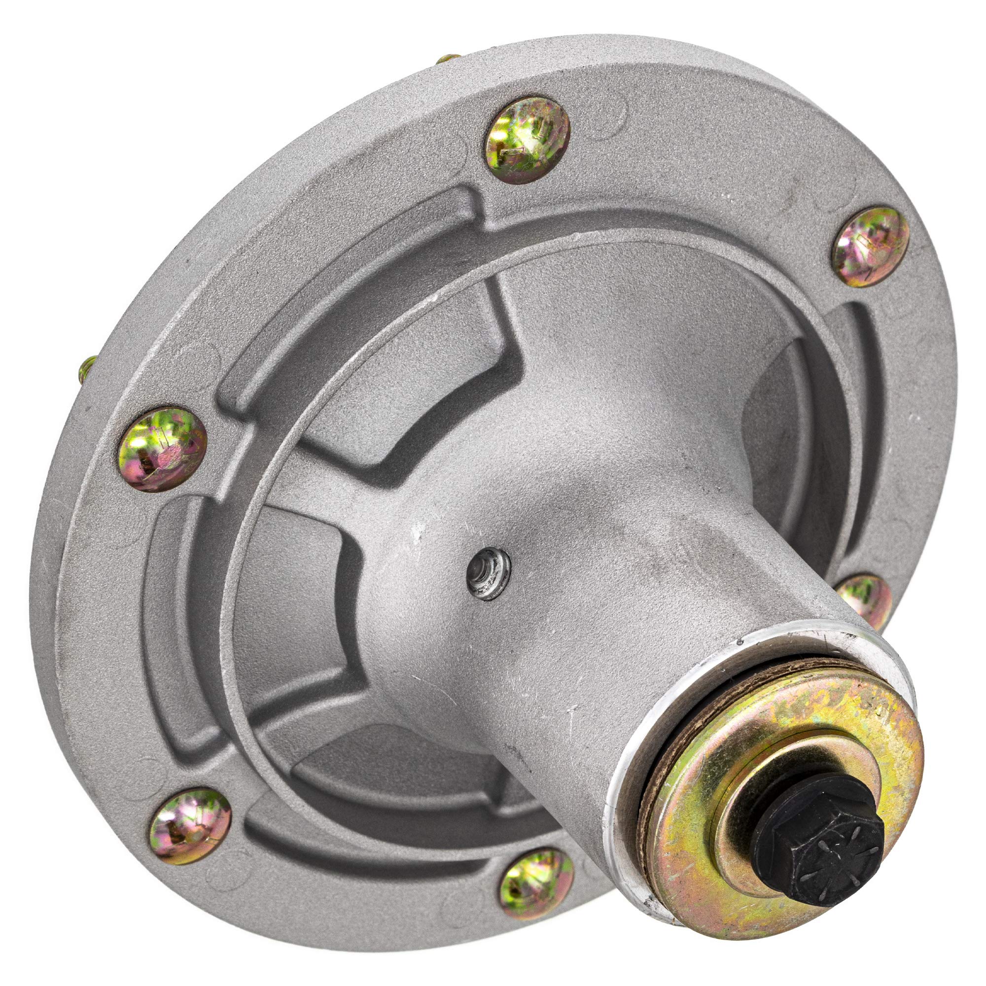 8TEN spindle with included blade mounting hardware for secure attachment