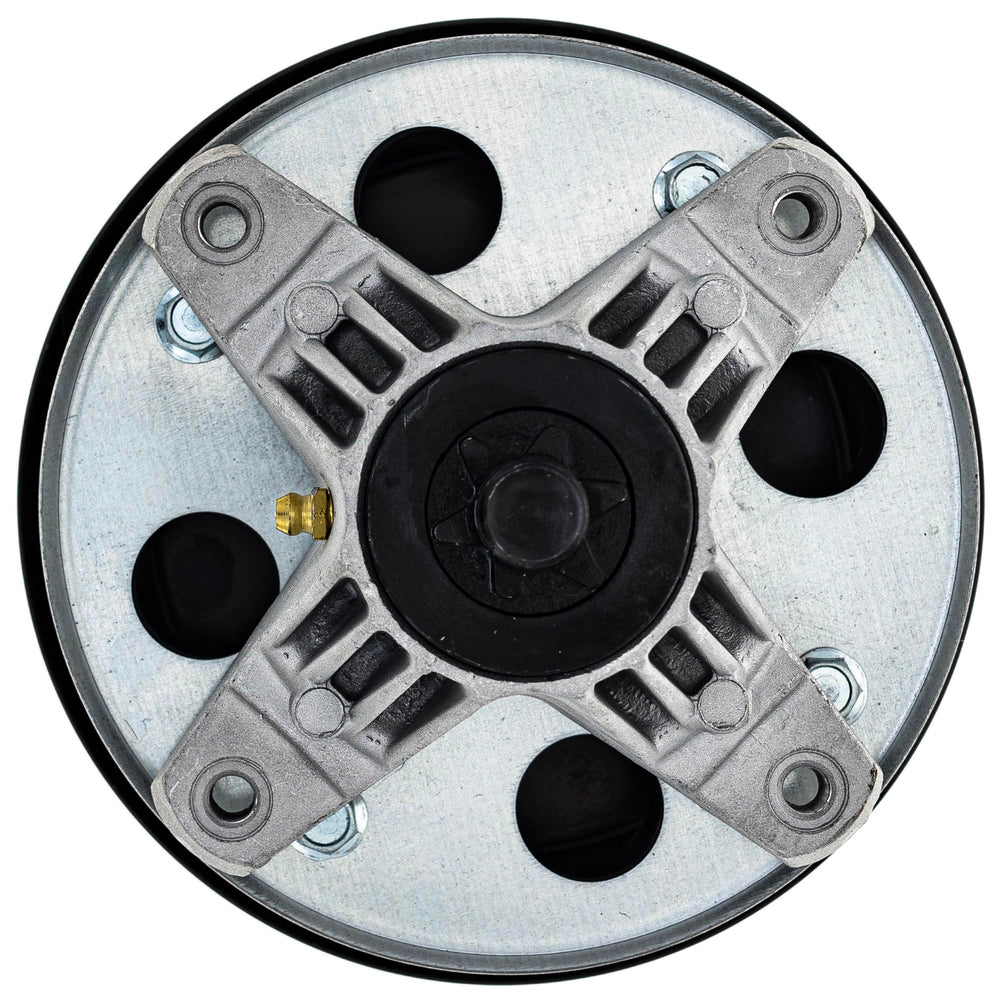 8TEN spindle blade mount pattern showing six-point star for secure blade attachment