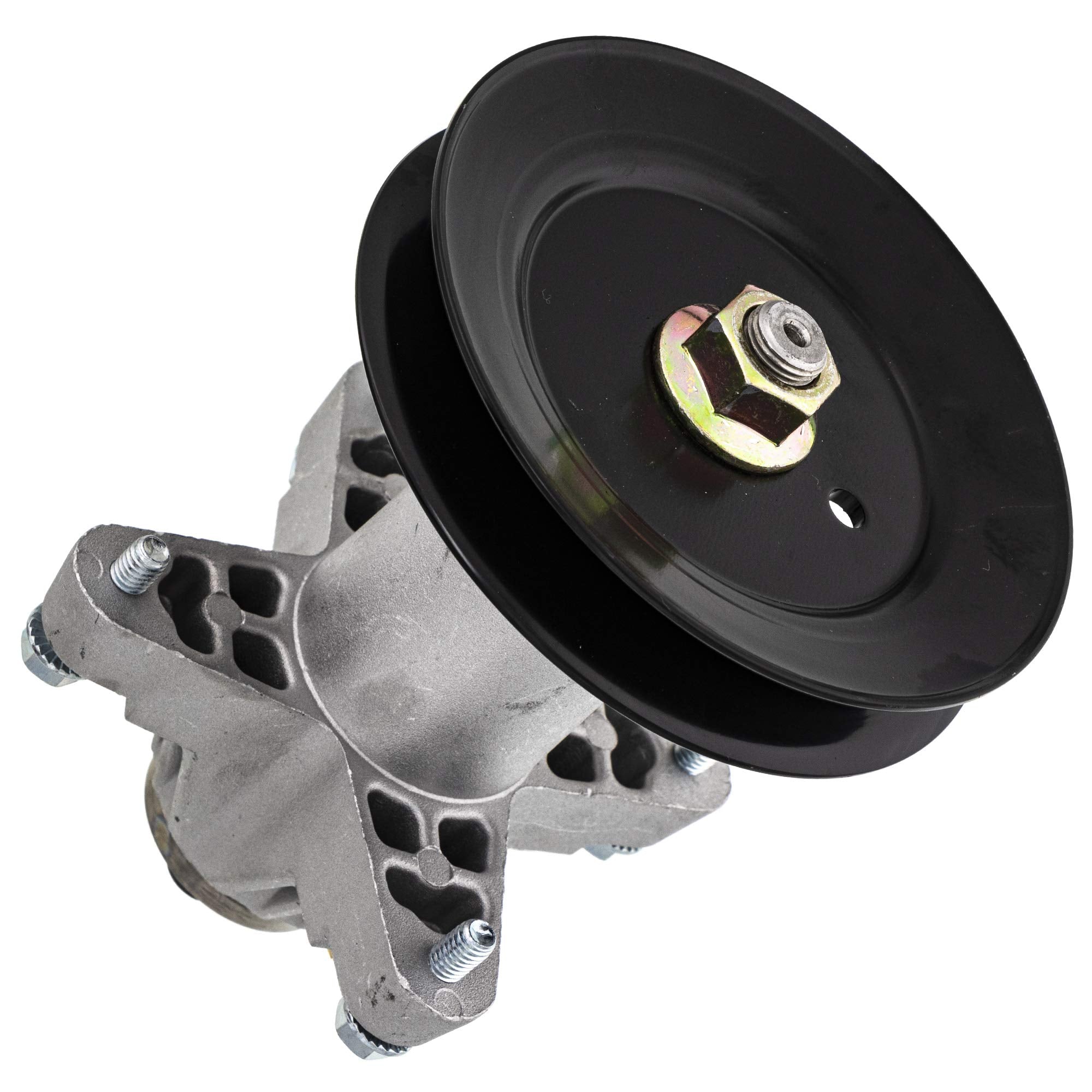 8TEN spindle close-up of long shaft and bearing area demonstrating precise fit