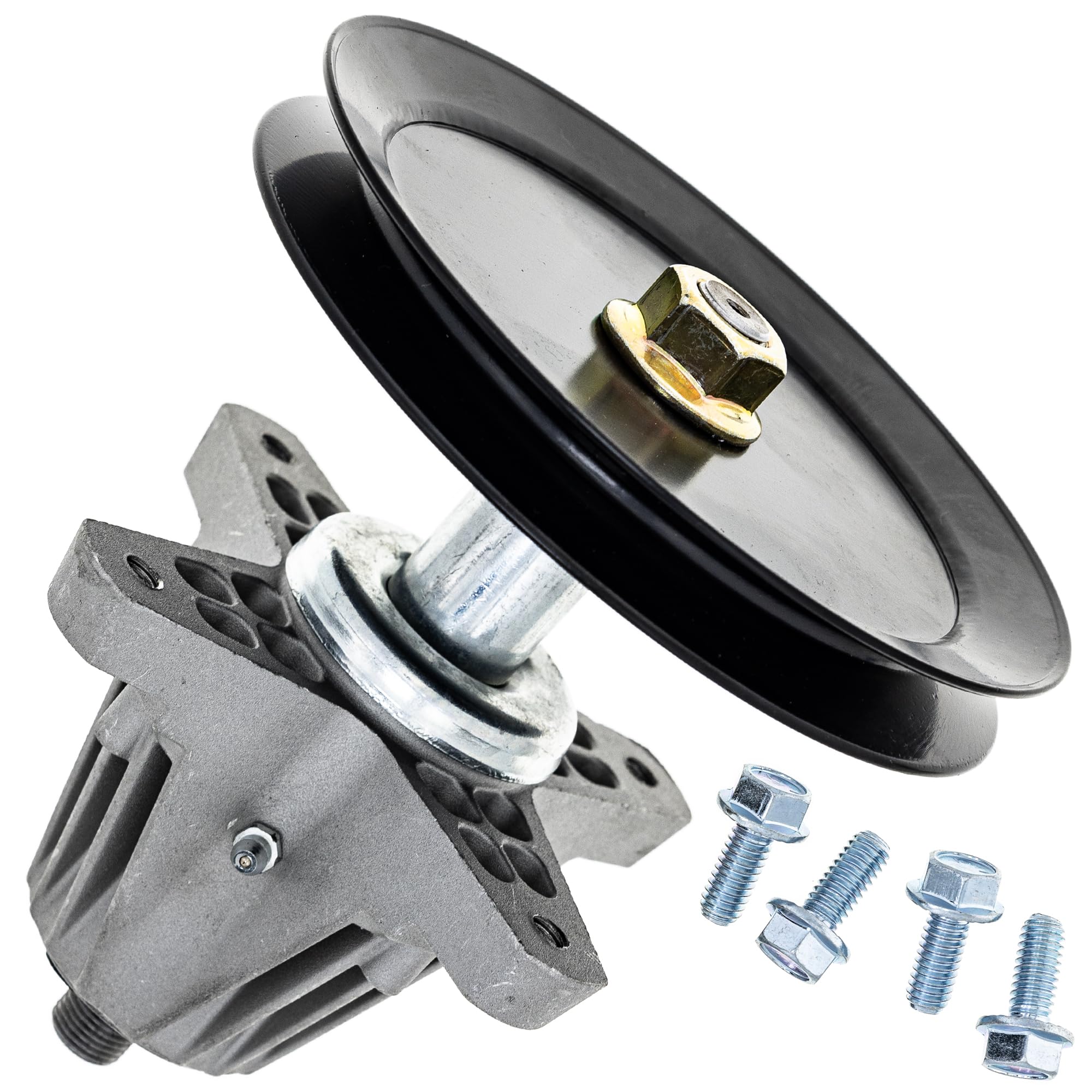 8TEN spindle front view showing robust housing and direct-fit benefit