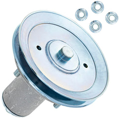 8TEN spindle front view showing hub and mounting holes for accurate fit