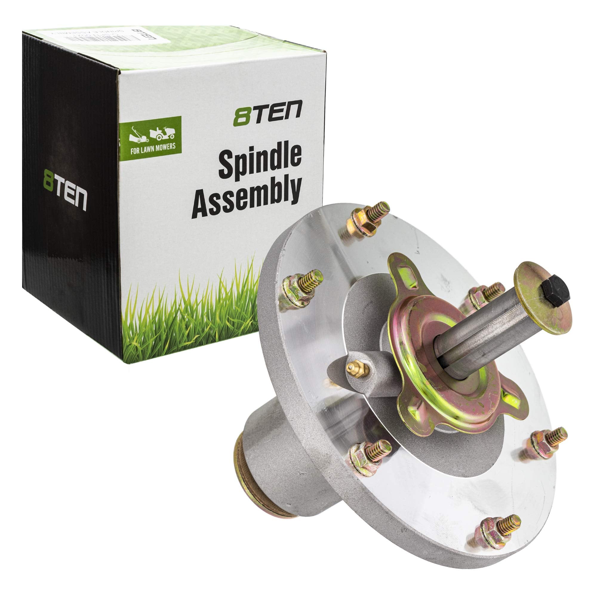 8TEN spindle front view showing mount and benefit of reliable fit