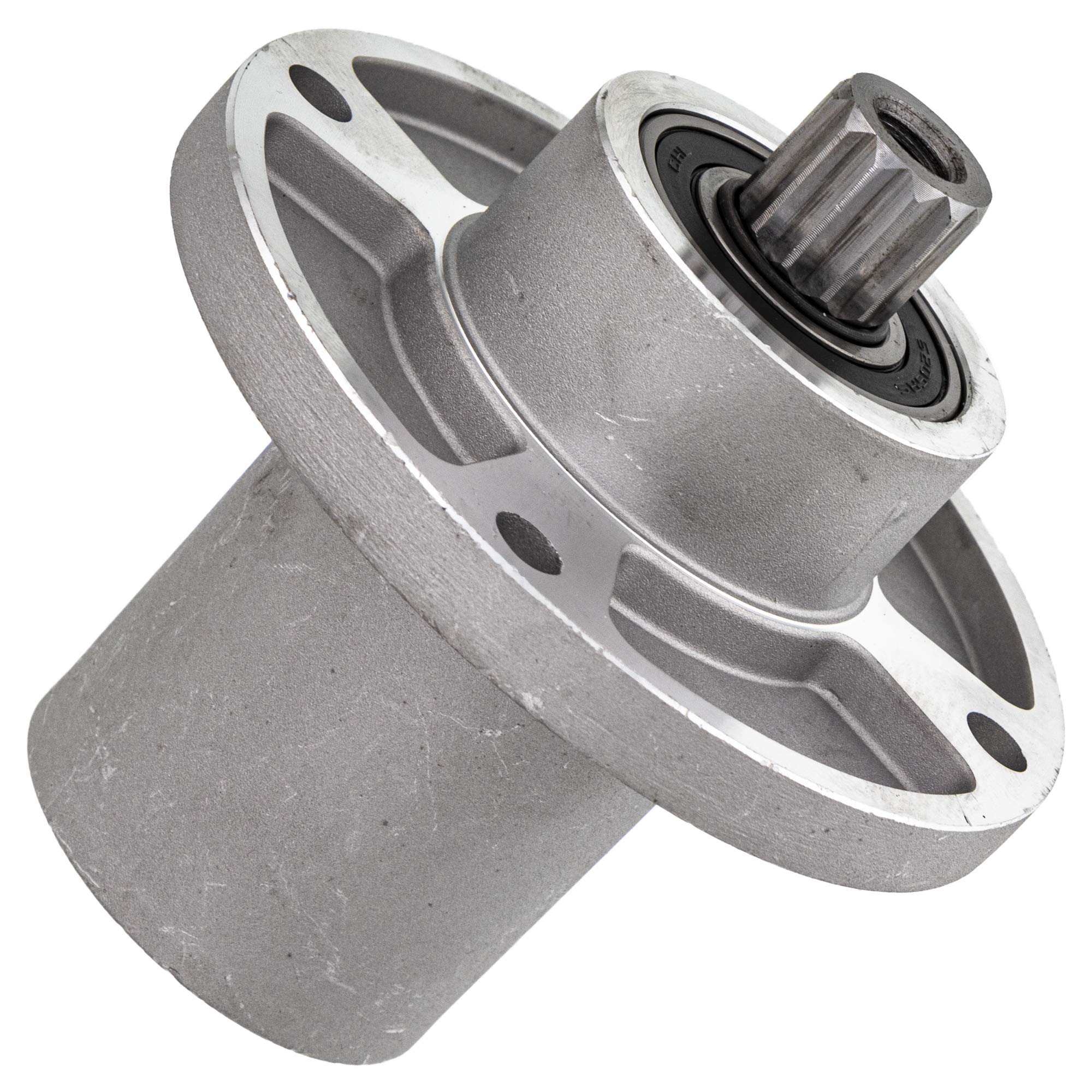 8TEN spindle label with part number 601804 for accurate Hustler compatibility verification