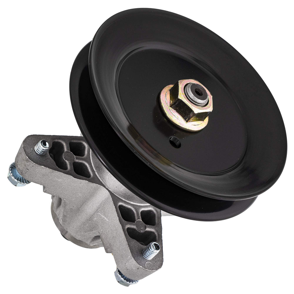 8TEN mandrel pulley close-up displaying precision grooves for correct belt tracking