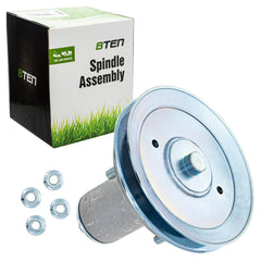 8TEN spindle pulley close-up highlighting 5.25in outer diameter for proper belt alignment