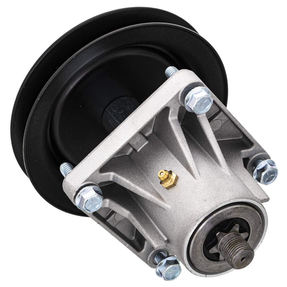 8TEN spindle pulley detail highlighting 5 5/8 inch diameter and benefit correct belt alignment