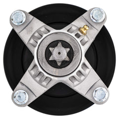 8TEN spindle shaft face illustrating 6-point star pattern replacement for compatibility
