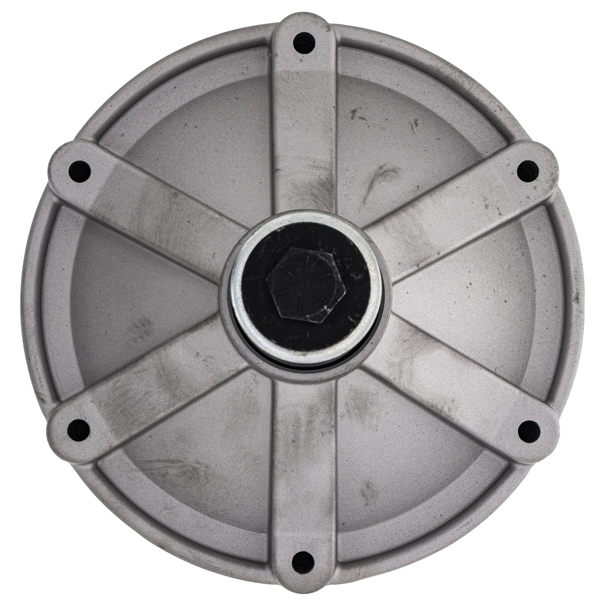 8TEN spindle next to ruler showing 6.3-inch height for correct deck fit