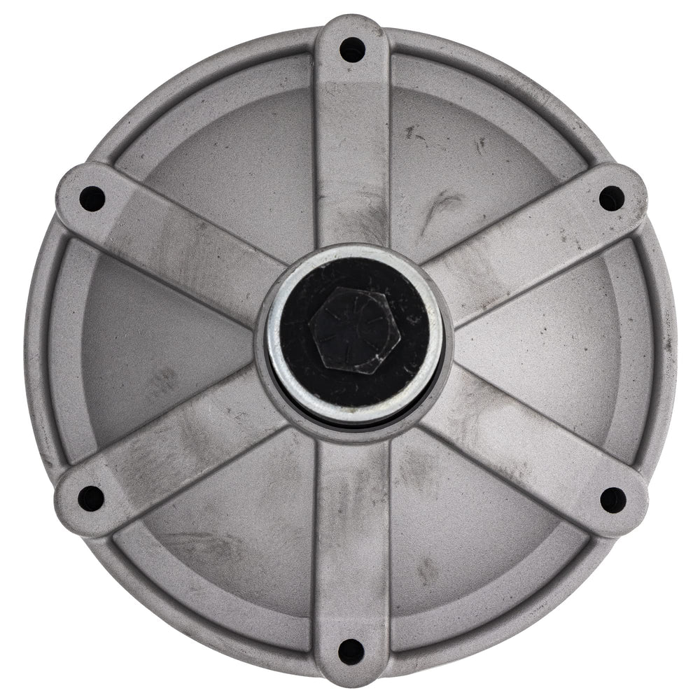 8TEN spindle next to ruler showing 6.3-inch height for correct deck fit