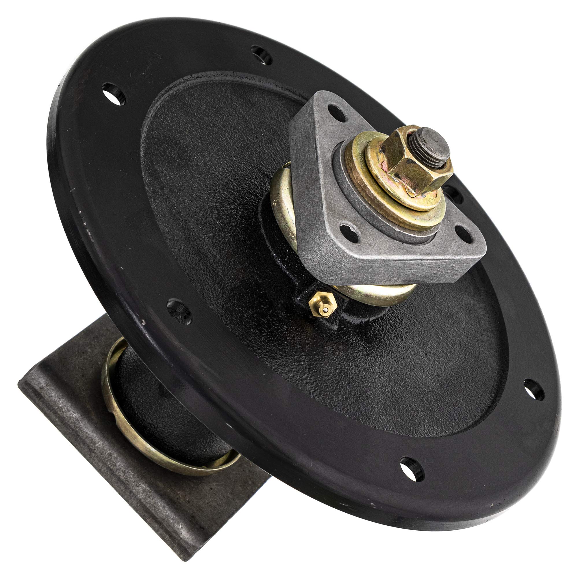 8TEN spindle top with 5/8-18UNF thread visible for secure blade attachment