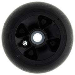 8TEN deck wheel mounted on mower spindle demonstrating correct fit