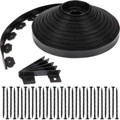 9TH SHOP front view of rolled black landscape edging showing full length and packaging benefit