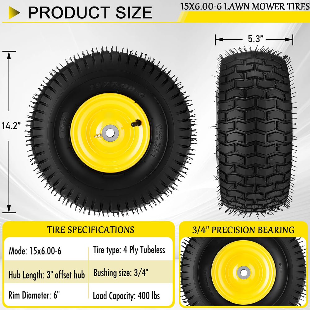 9TH SHOP close-up of multi-trace tread offering improved yard traction